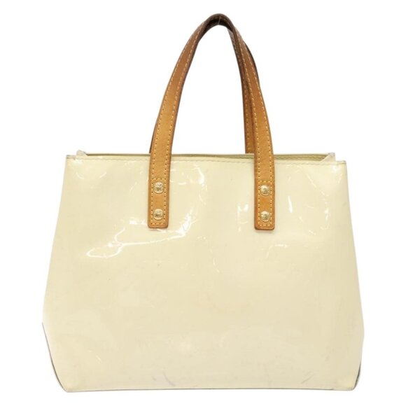 LOUIS VUITTON Monogram Vernis Reade PM Hand Bag Perle M91336 LV Auth 138316 - Picture 3 of 16